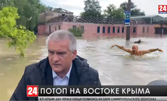 «Природа настолько очистилась, что вернулись водяные»: кто плыл за губернатором Крыма во время потопа (только шутки и мемы)