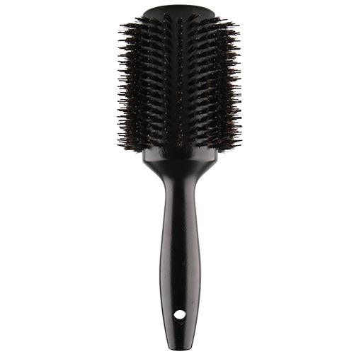 Брашинг для волос `LADY PINK` `BASIC` wood с деревянной ручкой и натуральной щетиной (диаметр 90 мм) 