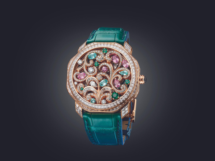 Часы на стыке ювелирного и часового искусства, дополняющие экстравагантную коллекцию Barocko Bvlgari