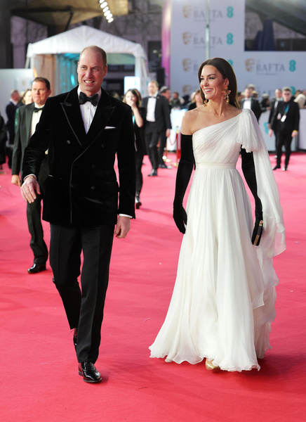 Принц Уильям и Кейт Мидлтон посетили первую церемонию вручения премии BAFTA со времен пандемии