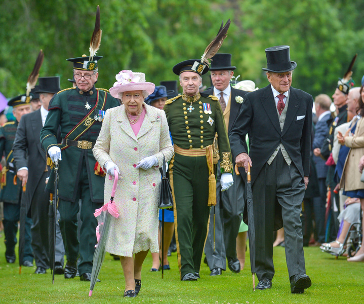 Елизавета II и принц Филипп в 2017 году