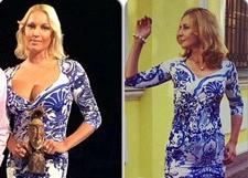 Ирина Агибалова и Анастасия Волочкова вышли в свет в одинаковых платьях