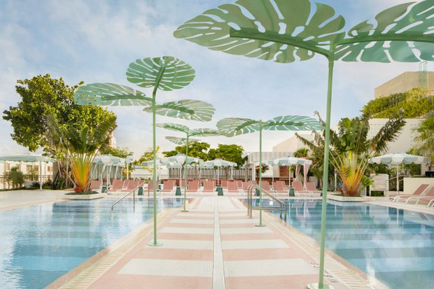 Фото №1 - The Goodtime Hotel: атмосферный отель в Майами по дизайну Кена Фалка