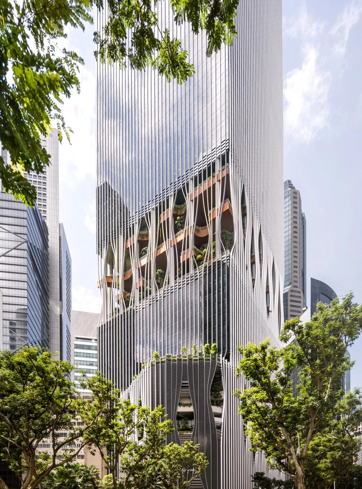 Зеленый небоскреб в Сингапуре от BIG и Carlo Ratti Associati