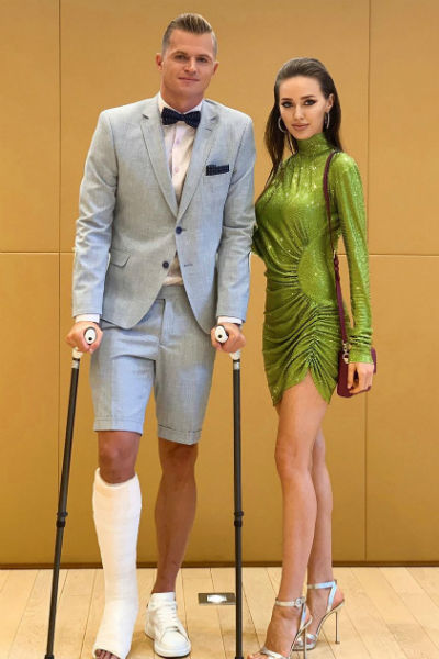 Дмитрий Тарасов и Анастасия Костенко в платье, которое никому не понравилось
