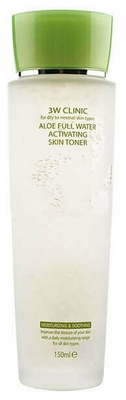 Тонер 3W Clinic Aloe Full Water Activating Skin
