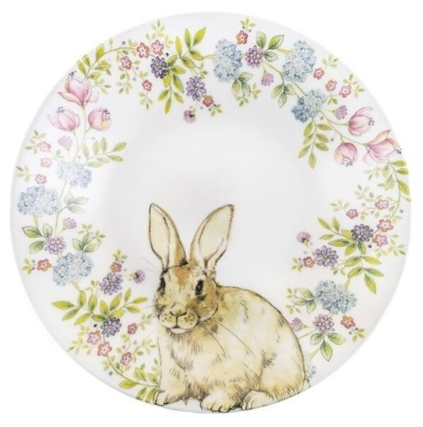 Глубокая тарелка, 20 см. Кролик в венке от Пасха Churchill