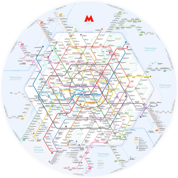 схема метро Москвы 2030