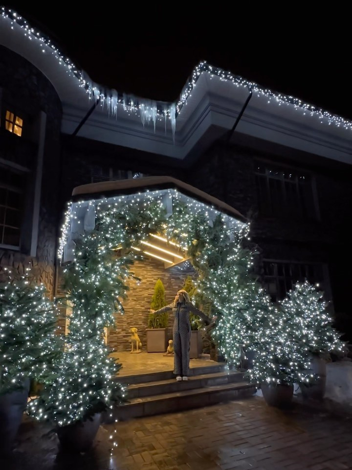 Как звезды празднуют Рождество: елки и новогодний декор в звездных домах