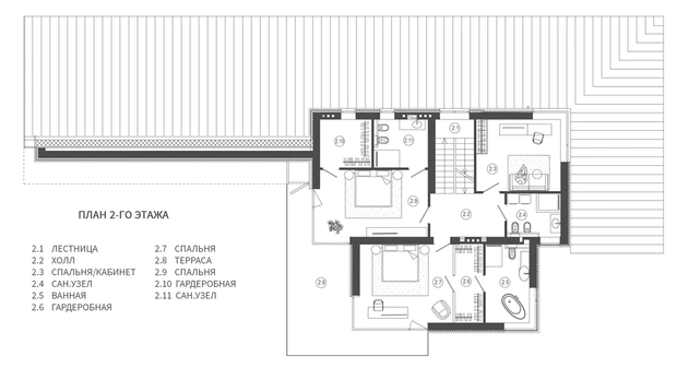 Гармоничный дом под Минском 400 м²