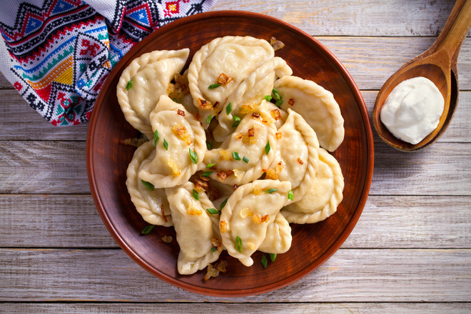 Вареники с капустой и грибами Вареники с капустой и грибами: пошаговый рецепт с фото