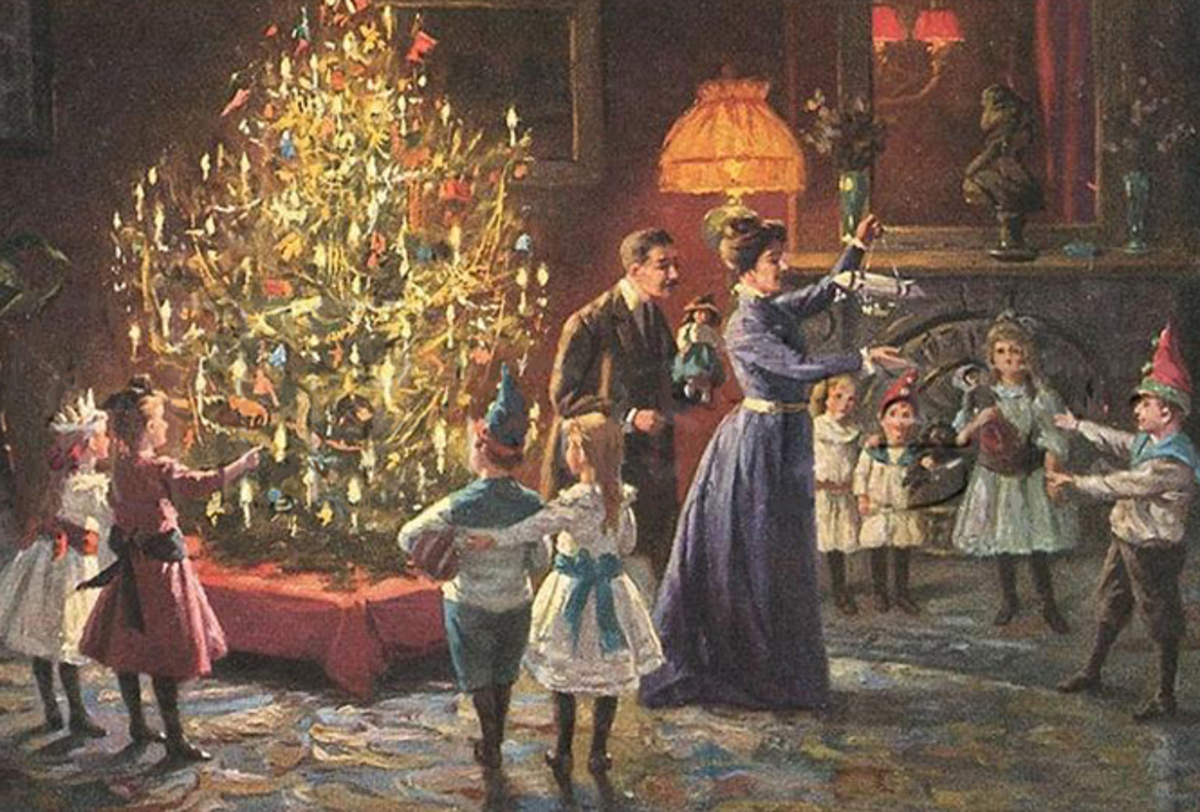 Колядки, зимние забавы и визиты к начальству: как отмечали Рождество сто лет назад