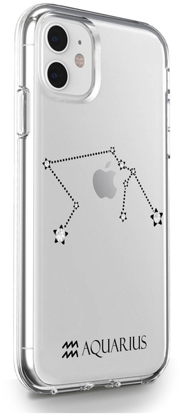 Прозрачный силиконовый чехол с кристаллами Swarovski для iPhone 11 Знак зодиака Водолей
