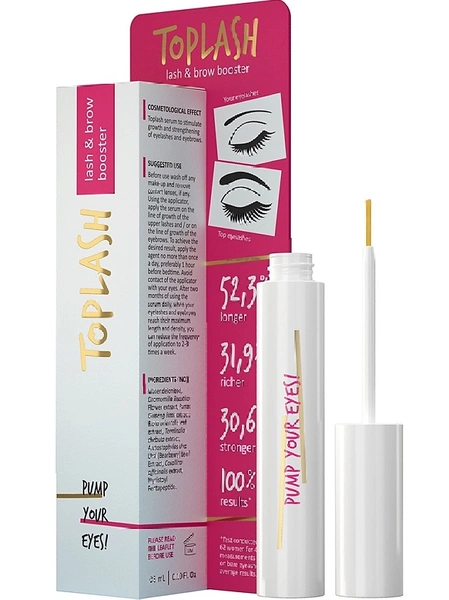 Cредство для роста ресниц и бровей TOPLASH