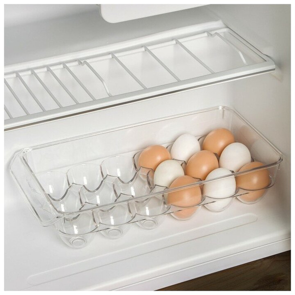 Контейнер для яиц с крышкой (18 ячеек)