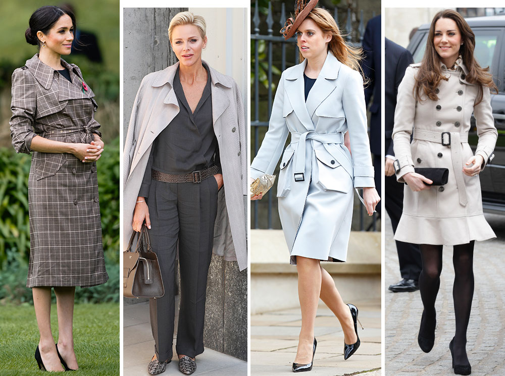 Выбирая классику: как королевские особы носят тренчи | marieclaire.ru