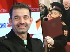 Кадет Елисей: 12-летний сын Дмитрия Певцова и Ольги Дроздовой принял присягу