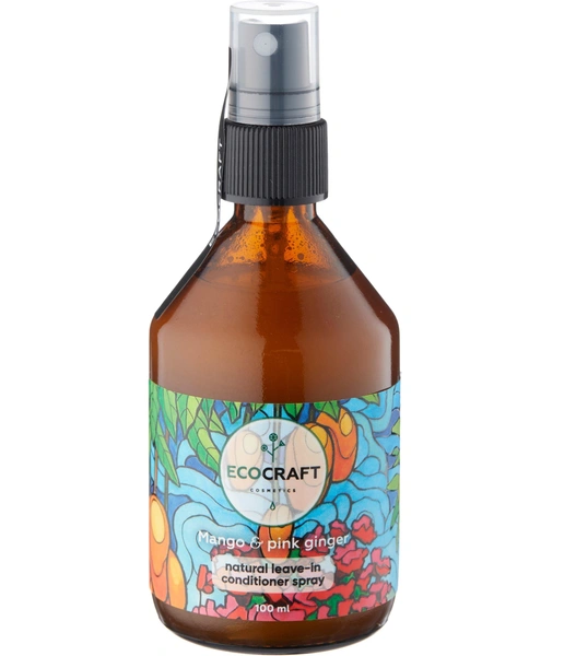 EcoCraft несмываемый спрей-кондиционер Mango and pink ginger Манго и розовый имбирь для роста и против выпадения волос