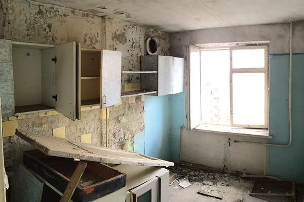 Квартиры в Припяти разграблены мародерами