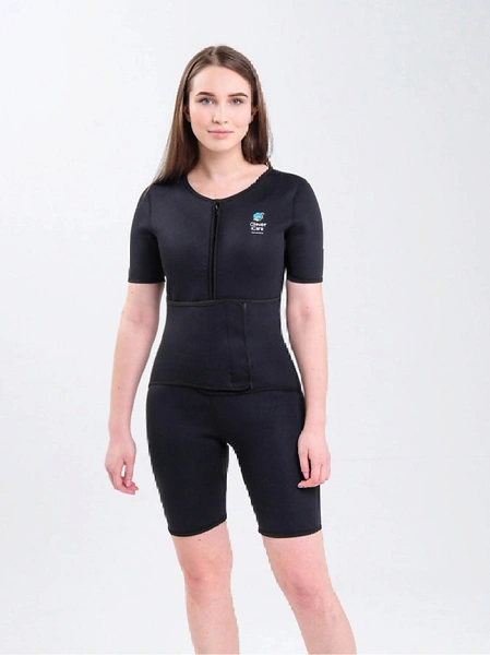 Костюм-сауна для похудения с рукавами и дополнительным поясом, женский, размер L от CLEVERCARE