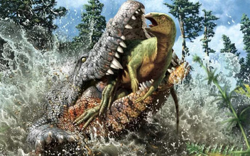 Палеонтологи узнали, кем пообедал древний крокодил