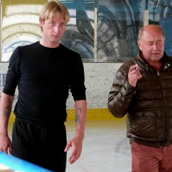 Евгений Плющенко и Алексей Мишин: первая тренировка после операции