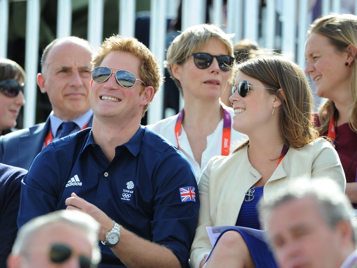 Принц Гарри и принцесса Евгения на Олимпиаде в Лондоне, 30 июля 2012