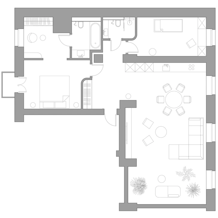 Сталинский ампир + европейский минимализм: квартира 115 м² в Минске