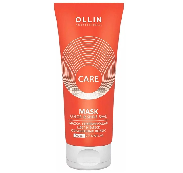 Маска, сохраняющая цвет и блеск окрашенных волос OLLIN Professional Care Color and Shine Save 