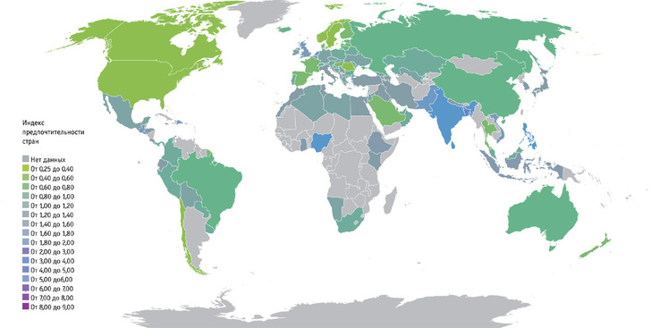 Картография: в каких странах проще жить интровертам