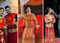 В каких платьях выходят замуж китайские невесты: 23 реальных фото