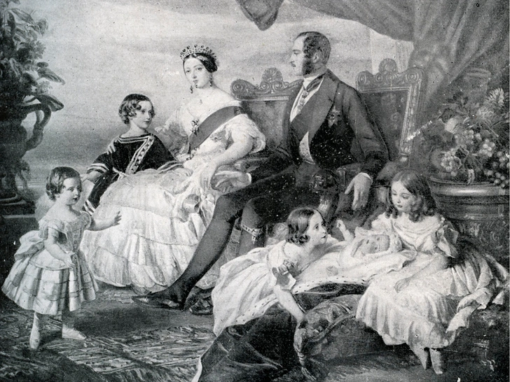 Королева Виктория и принц Альберт в окружении своих детей, 1864