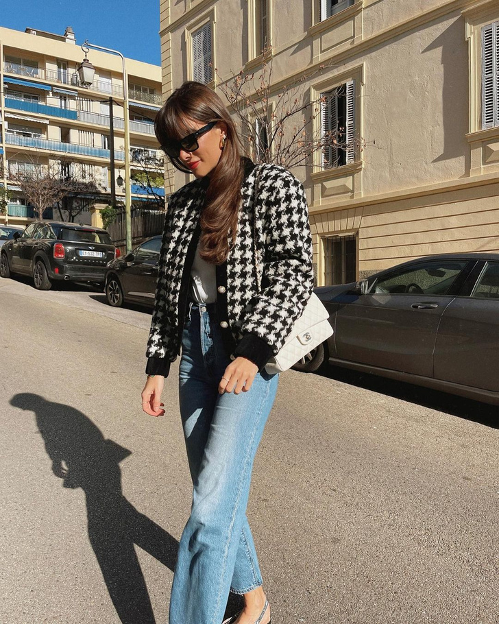 Твид + джинсы: француженка Жюли Феррери показывает классическое сочетание, которое никогда не выйдет из моды