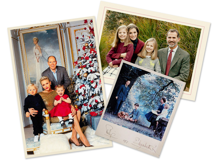 Самые трогательные рождественские королевские открытки прошлых лет