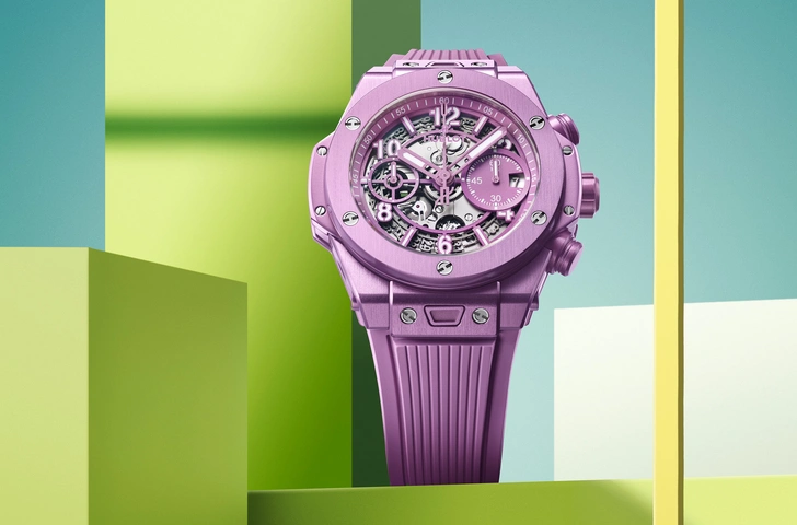 Hublot представили новые часы Big Bang Unico Summer в фиолетовом цвете