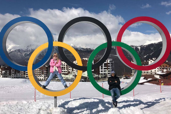 Дарья и Сергей Пынзарь посетили олимпийские объекты