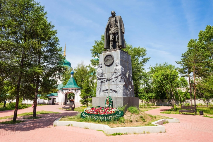 Памятник Колчаку в Иркутске | Источник: Andrey Khrobostov / Alamy via Legion Media