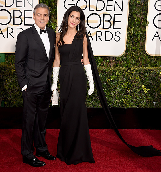 Джордж Клуни с женой Амаль Аламуддин