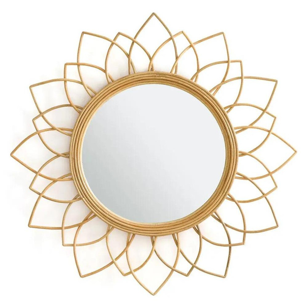 Зеркало ротанговое в форме цветка Nogu, La Redoute