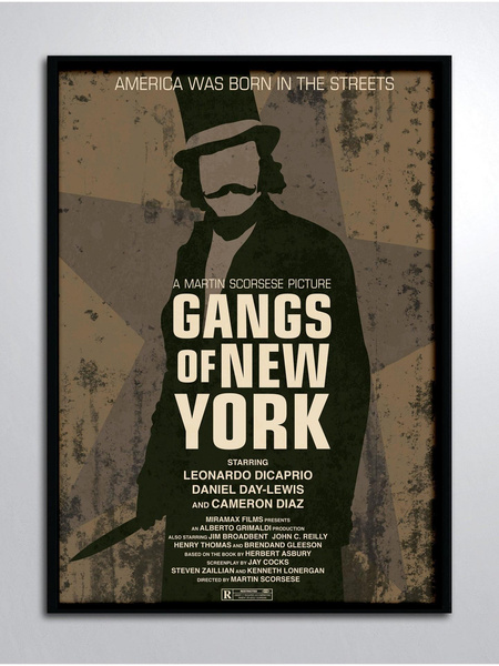 Постер в раме «Банды Нью-Йорка»