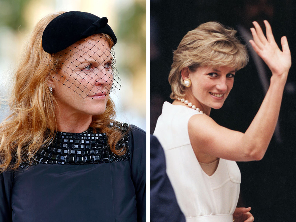 Герцогиня Сара в Лондоне, 2007; принцесса Диана в Чикаго, 1996 | marieclaire.ru