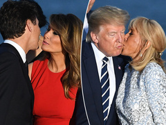 Мелания Трамп подарила чувственный поцелуй красавцу Джастину Трюдо на глазах у подавленного Дональда Трампа