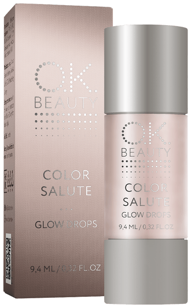 Жидкий хайлайтер для лица и тела Color Salute Glow Drops, OK Beauty 