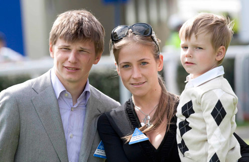 Андрей Аршавин с бывшей женой Юлией и сыном Артемом