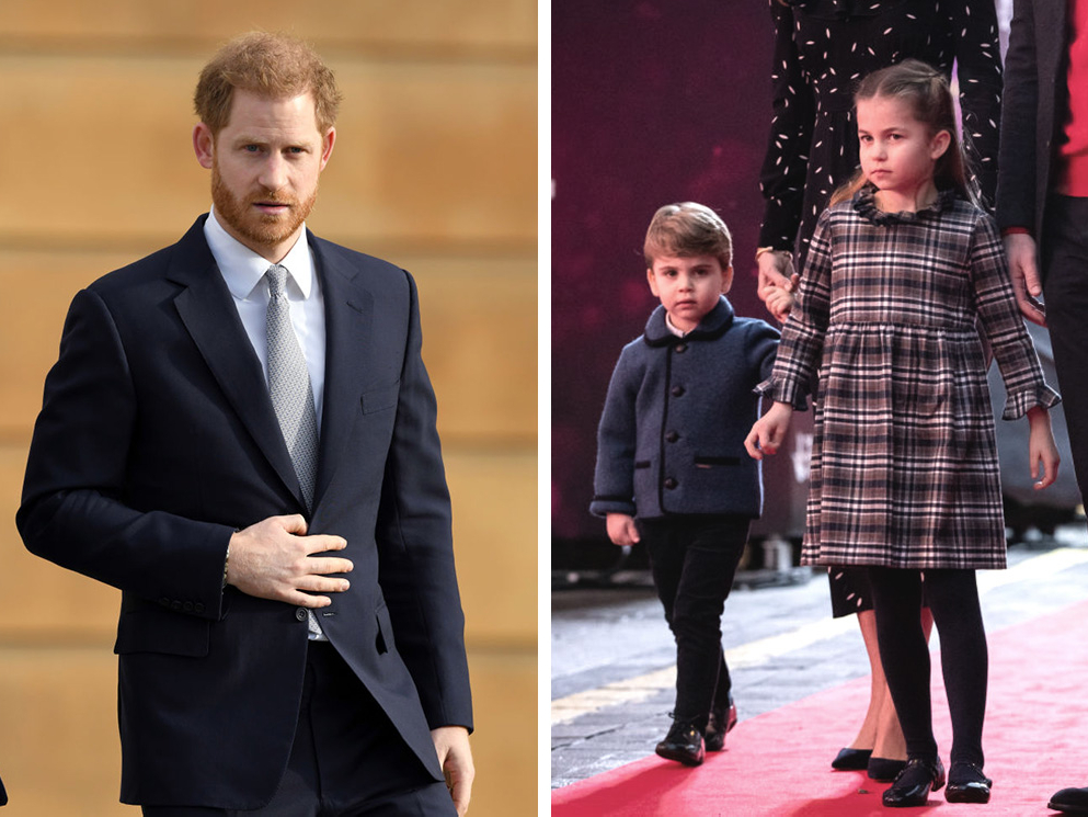 Принц Гарри в Лондоне, 16 января 2020; принц Луи и принцесса Шарлотта в Лондоне, 11 декабря 2020 | marieclaire.ru