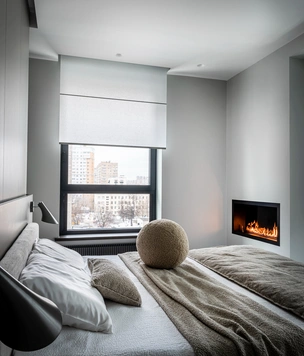 Монохромная квартира 140 м² в Москве