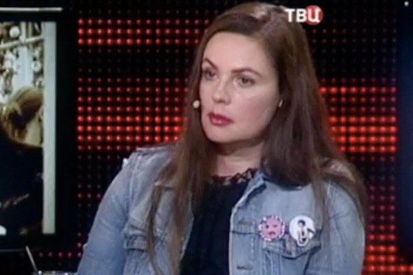 Екатерина Андреева во время записи программы