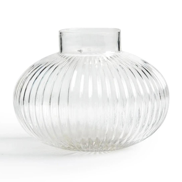 Круглая ваза из рифленого стекла Afa, La Redoute Interieurs