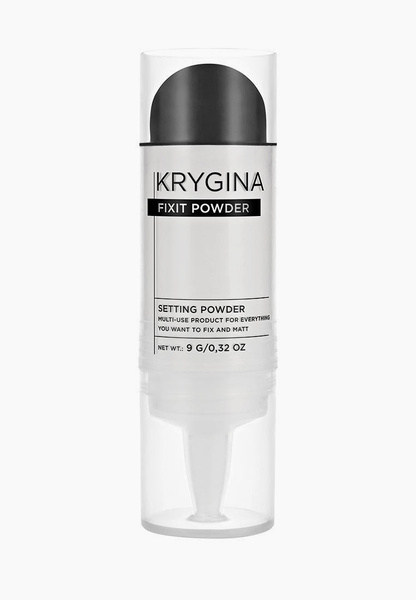 Пудра Krygina Cosmetics для лица фиксирующая рассыпчатая прозрачная, праймер Fixit Powder, 9 г, цвет: белый, MP002XW0KTAW — купить в интернет-магазине Lamoda
