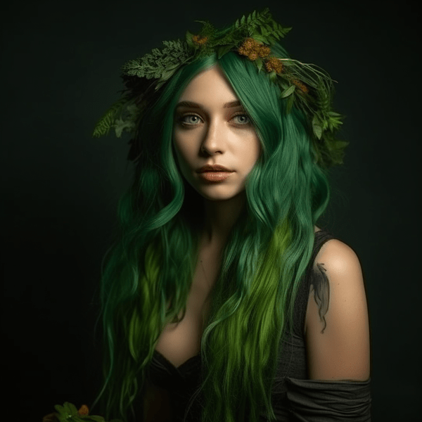 Зеленый — лесная нифма, синий — морская русалочка: нейросеть создала женские портреты по названиям цветов